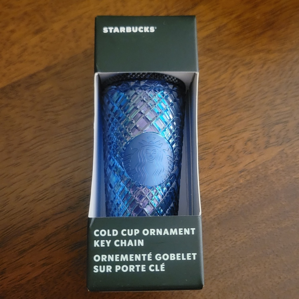 Starbucks Jeweled Cold Cup Ornament Key Chain
